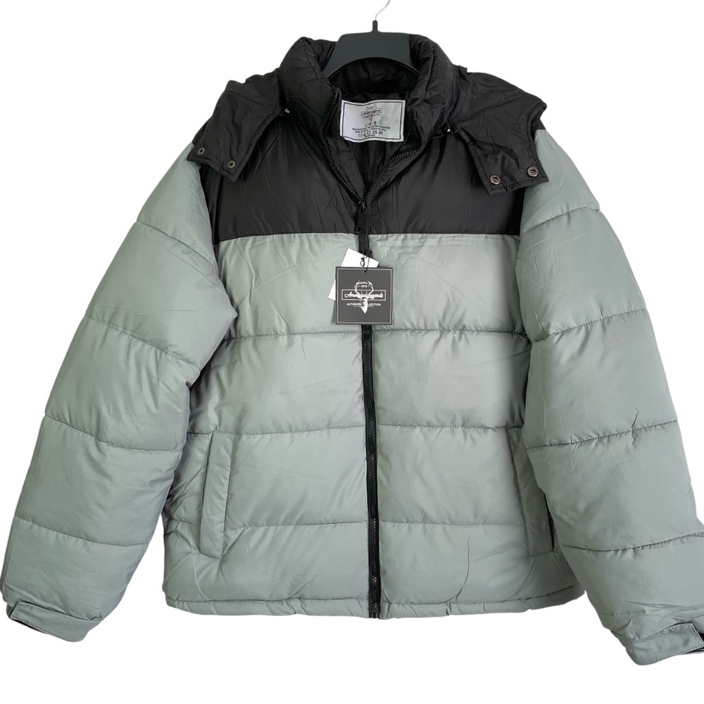 NWT American Legend Puffer Jacket w/Removable Hood  Lightweight for Camping  Lg